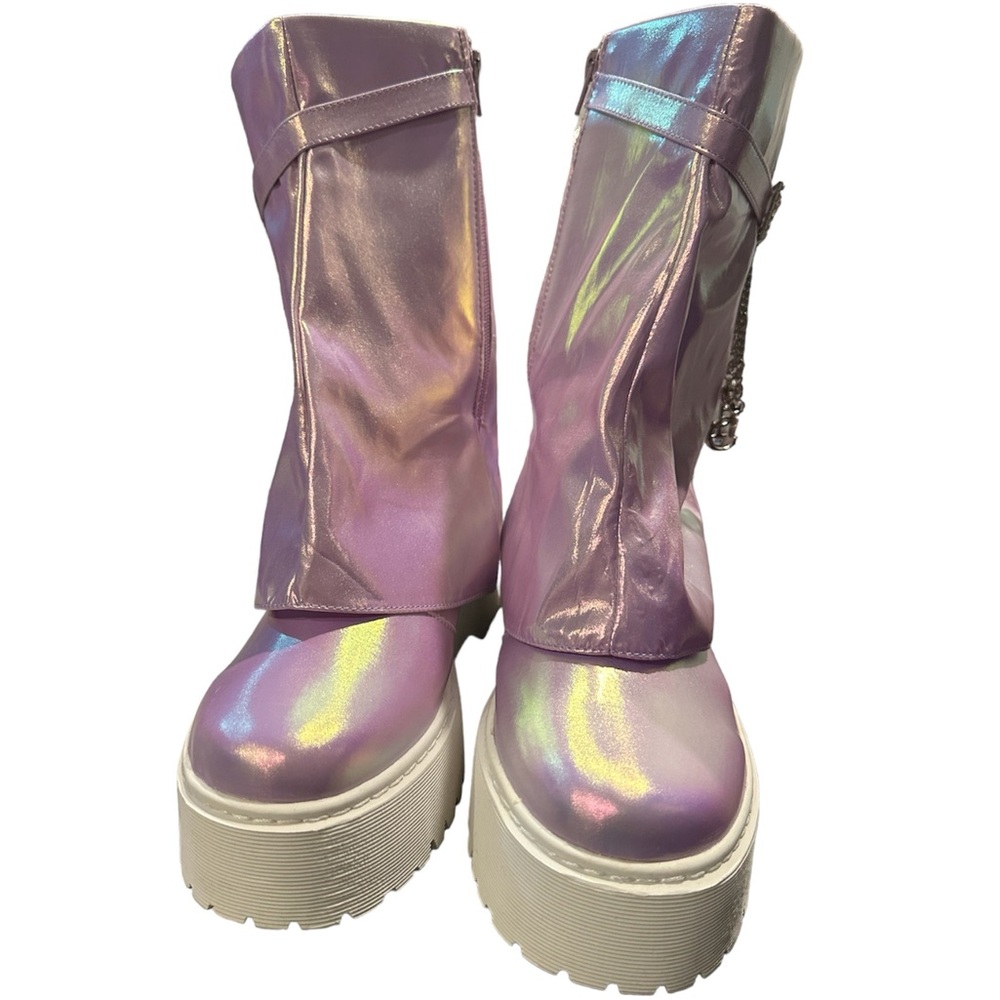 Sparkl Fairy Couture LUNA COMBAT BOOT - Size 10